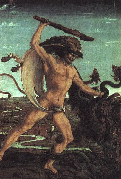 Antonio Pollaiuolo Hercules and the Hydra Sweden oil painting art